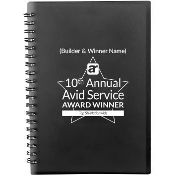 10th Annual Avid Service Award Winner - Notebook (sold in bundles of 240 units)